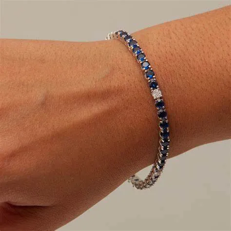 THE SAPPHIRE PAVE' TENNIS BRACELET