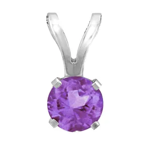 White Gold Amethyst Pendant
